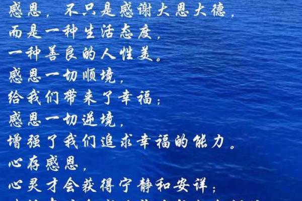 感恩生活中的点滴，让心灵更加富足