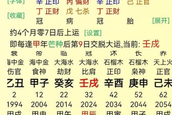 探索命理：甲申、甲戌、壬戌与庚子四种命理的深度解析