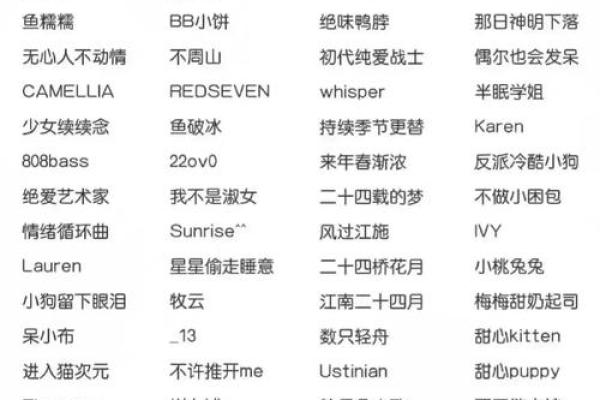 金命女性适合的网名推荐,展现独特魅力与风采 金命女性适合的网名推荐,展现独特魅力与风采