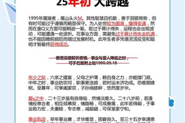 探秘995年猪年命理:如何理解与运势解析 探秘995年猪年命理:如何理解与运势解析