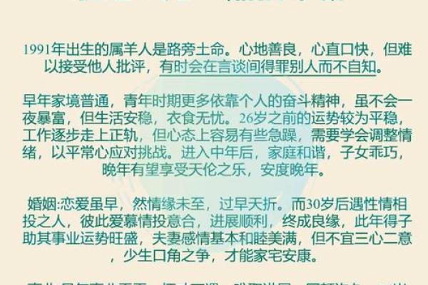 1967年属羊人的命运解析:如何把握人生机遇与挑战 1967年属羊人的命运解析:如何把握人生机遇与挑战