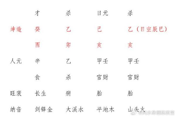 命理解析：如何理解己亥、己酉、丁未与甲辰的命运特征