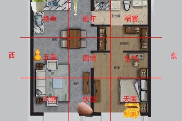 如何通过门的方位和风水画图提升财富运势