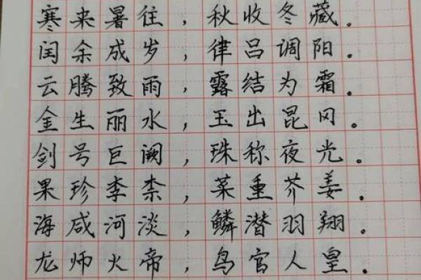 探索硬笔书法中的“命”字：笔画与心境的交汇