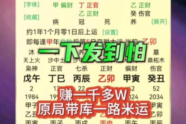 1971年出生的男命：八字解析与人生智慧分享