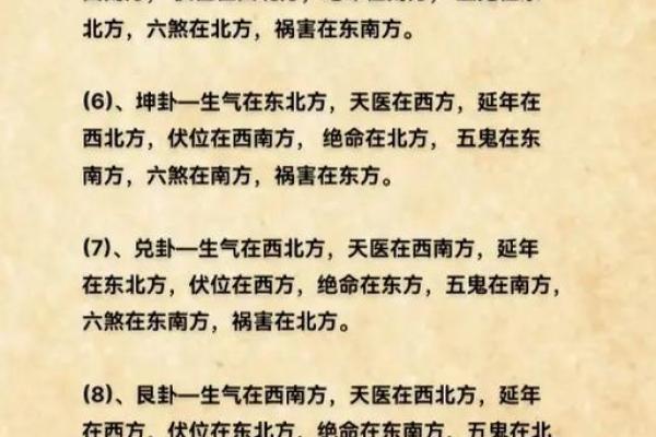 东四命与西四命的奇妙规律：探秘命理中的人生奥秘