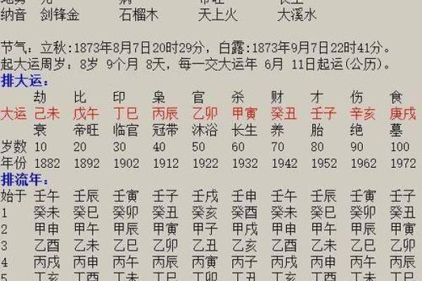 1873年出生的人命运解析与生活智慧