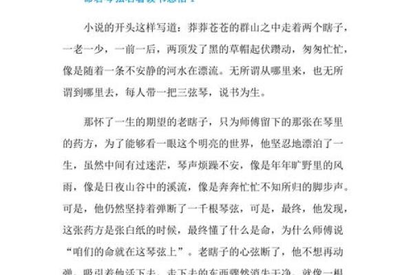《命若琴弦：寻缘之旅的浪漫与哀愁》