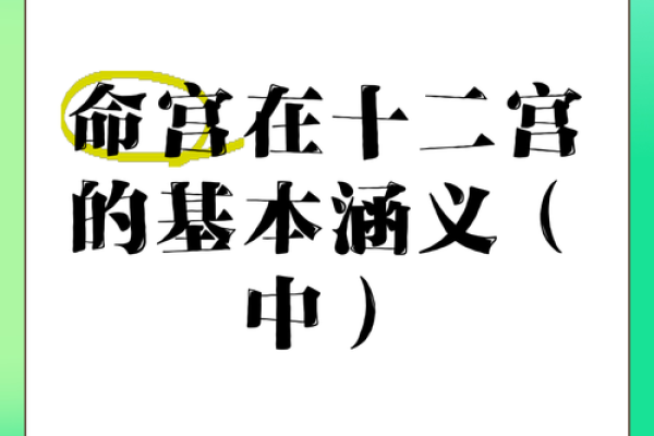 探秘命理中的命宫：揭示个性与命运的奥秘