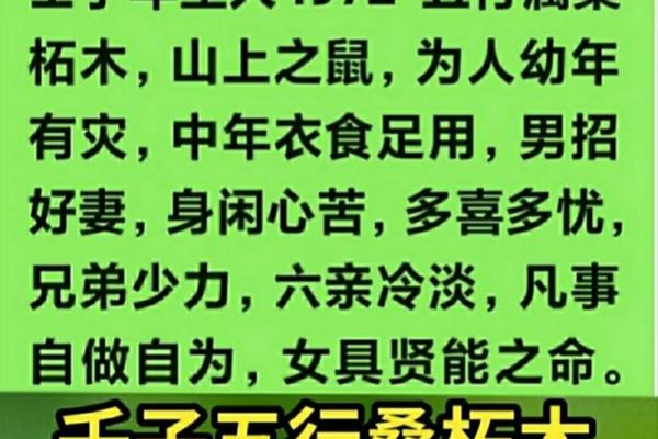 1946年纳音：木命的使命与生活启示