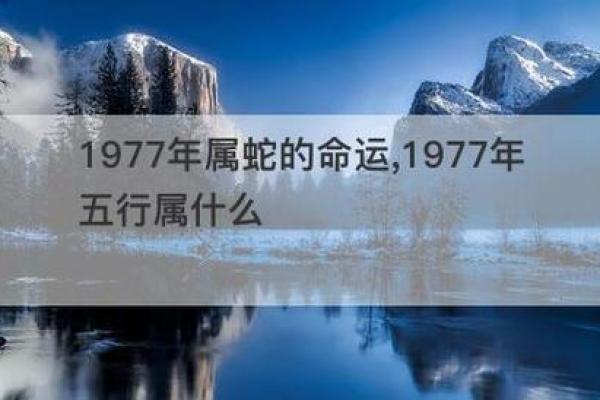 1977年属蛇人的命运解析与人生智慧