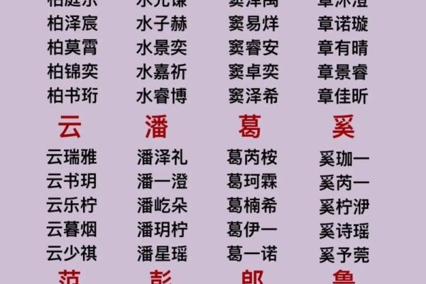 探索五行与命格：姓氏与水命的神秘关联
