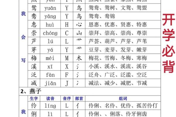 命的音序与音节解析，让我们走进汉字的世界！