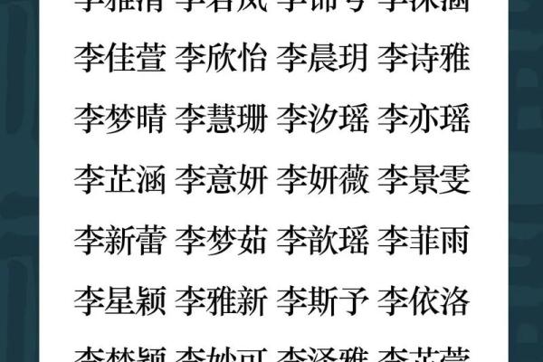 揭秘李姓女孩的命运与性格特征