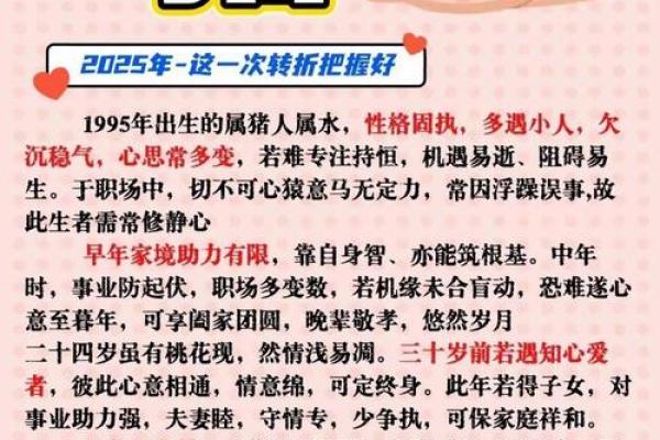 1995年属猪，幸运的命运与人生探秘