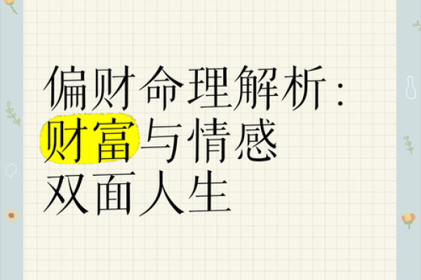 偏财命解析：揭秘你的财富运势和生活档次