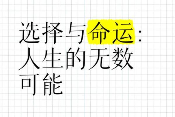 不同命格的人生选择与发展：探索命运的奥秘