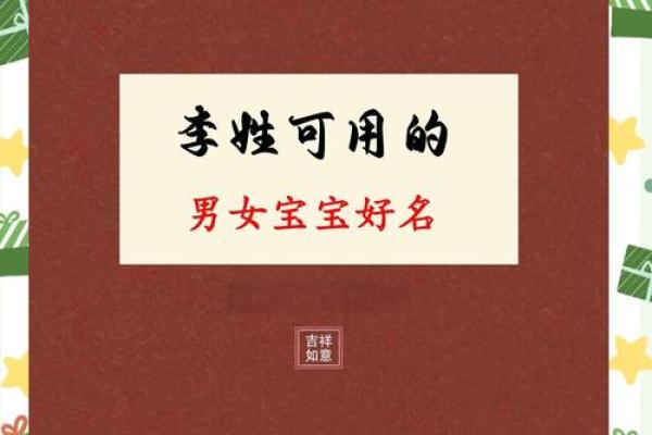 姓李的男孩命理分析：命运、性格与发展机会探讨