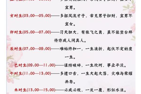 根据出生时辰分析穷命的不同特征与改变策略 根据出生时辰分析穷命的不同特征与改变策略