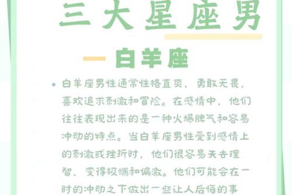 通过命理解码你的星座男特质,揭示内心秘密! 通过命理解码你的星座男特质,揭示内心秘密!
