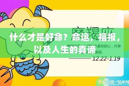 什么才是好命?命运,福报,以及人生的真谛